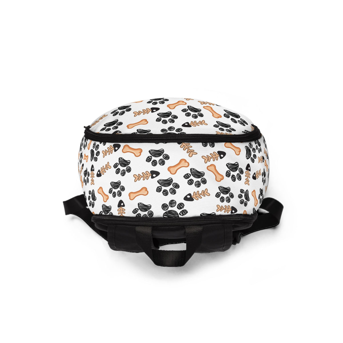 Dog Paw & Bone Pattern Backpack – Cute Pet Lover School Bag