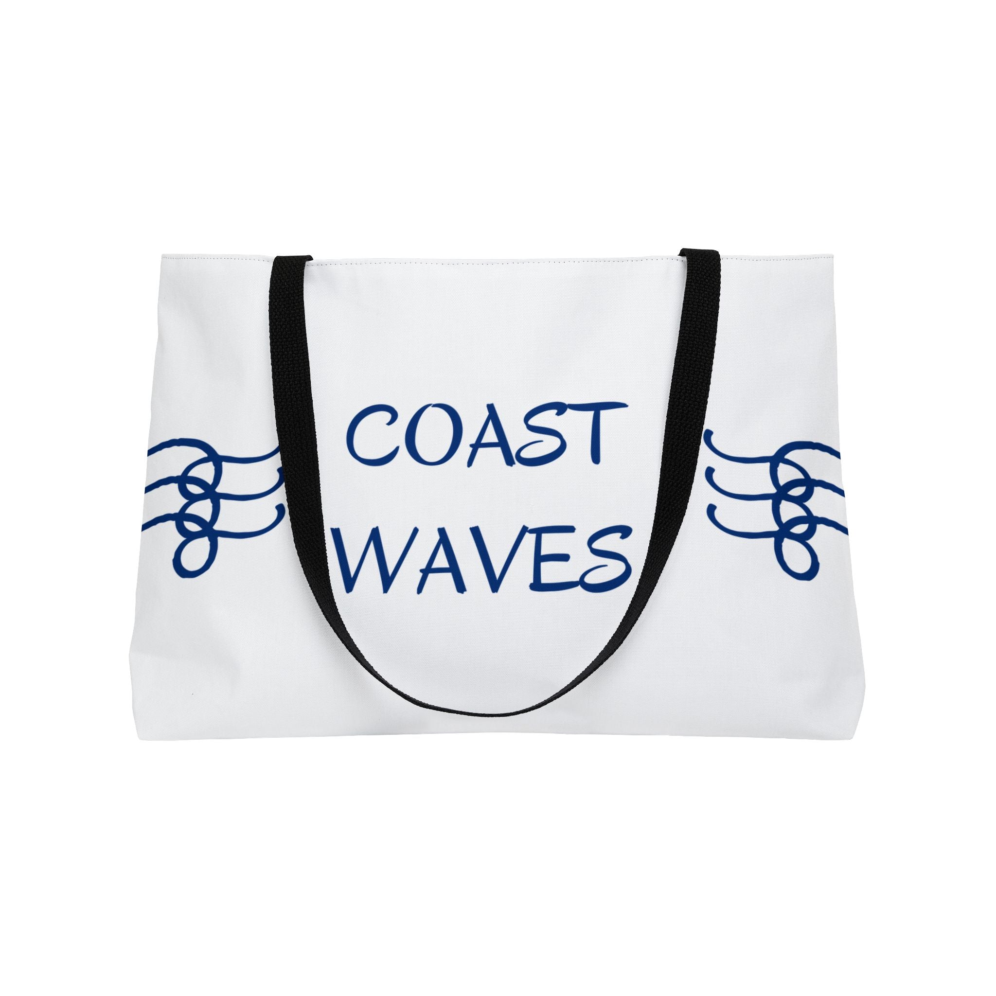Coast Waves Weekender Tote Bag — Coastal Beach Canvas Travel Tote
