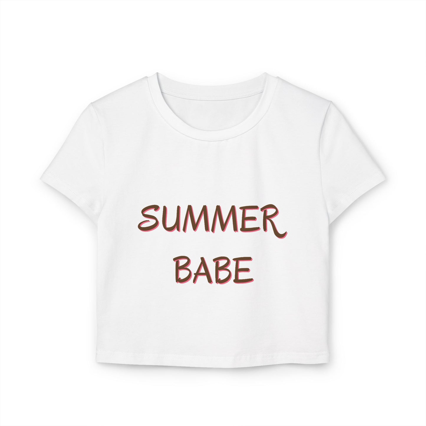 Summer Babe Women's Baby Tee — Cute Cropped Graphic Tee