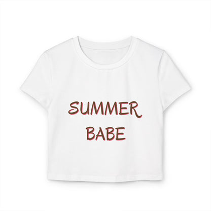 Summer Babe Women's Baby Tee — Cute Cropped Graphic Tee