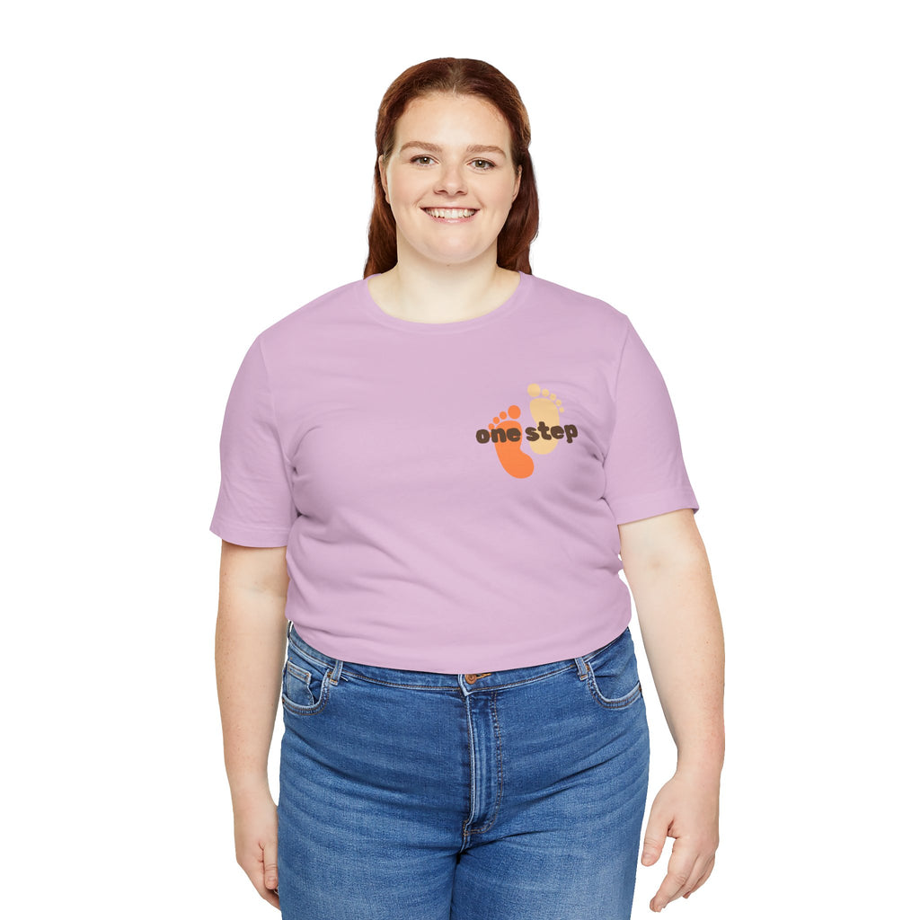 Motivational 'One Step' T-Shirt — Keep Going Inspirational Graphic Tee