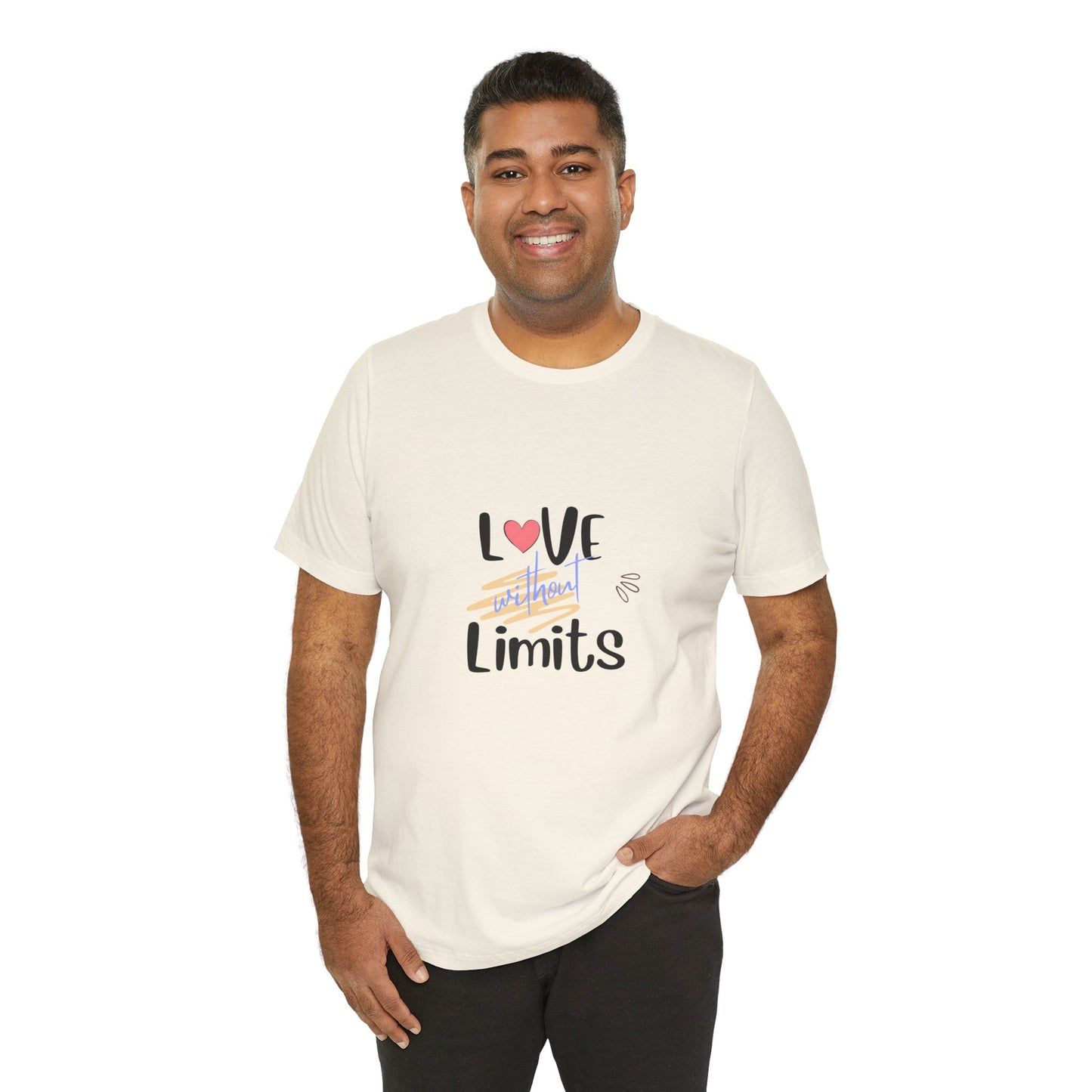 Love Without Limits Tee — Inspirational Heart Graphic Shirt
