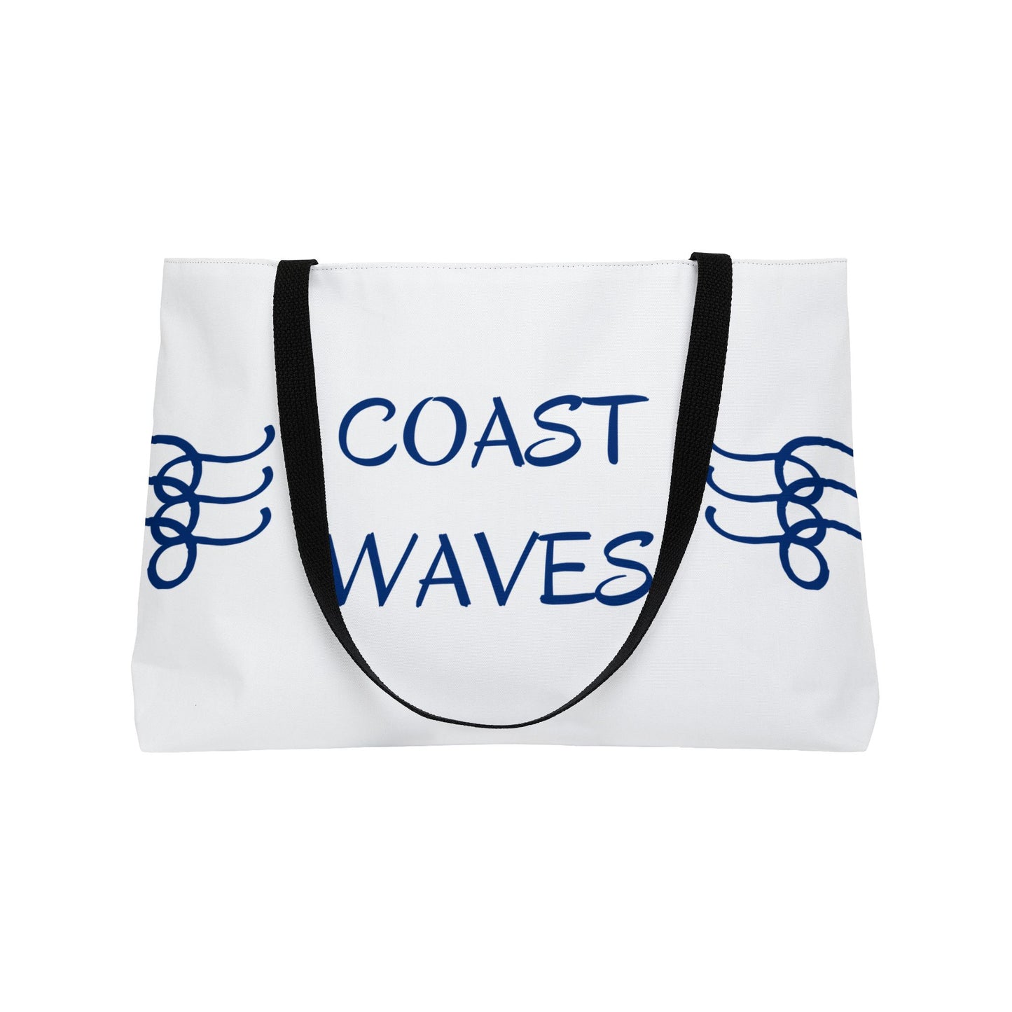 Coast Waves Weekender Tote Bag — Coastal Beach Canvas Travel Tote