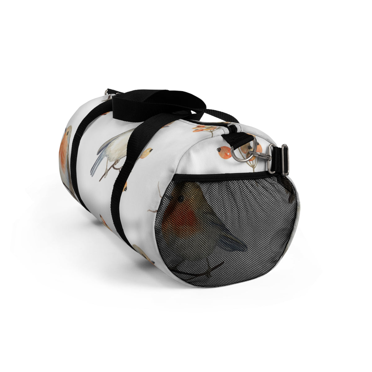Bird Print Duffel Bag — Watercolor Robin Travel Bag
