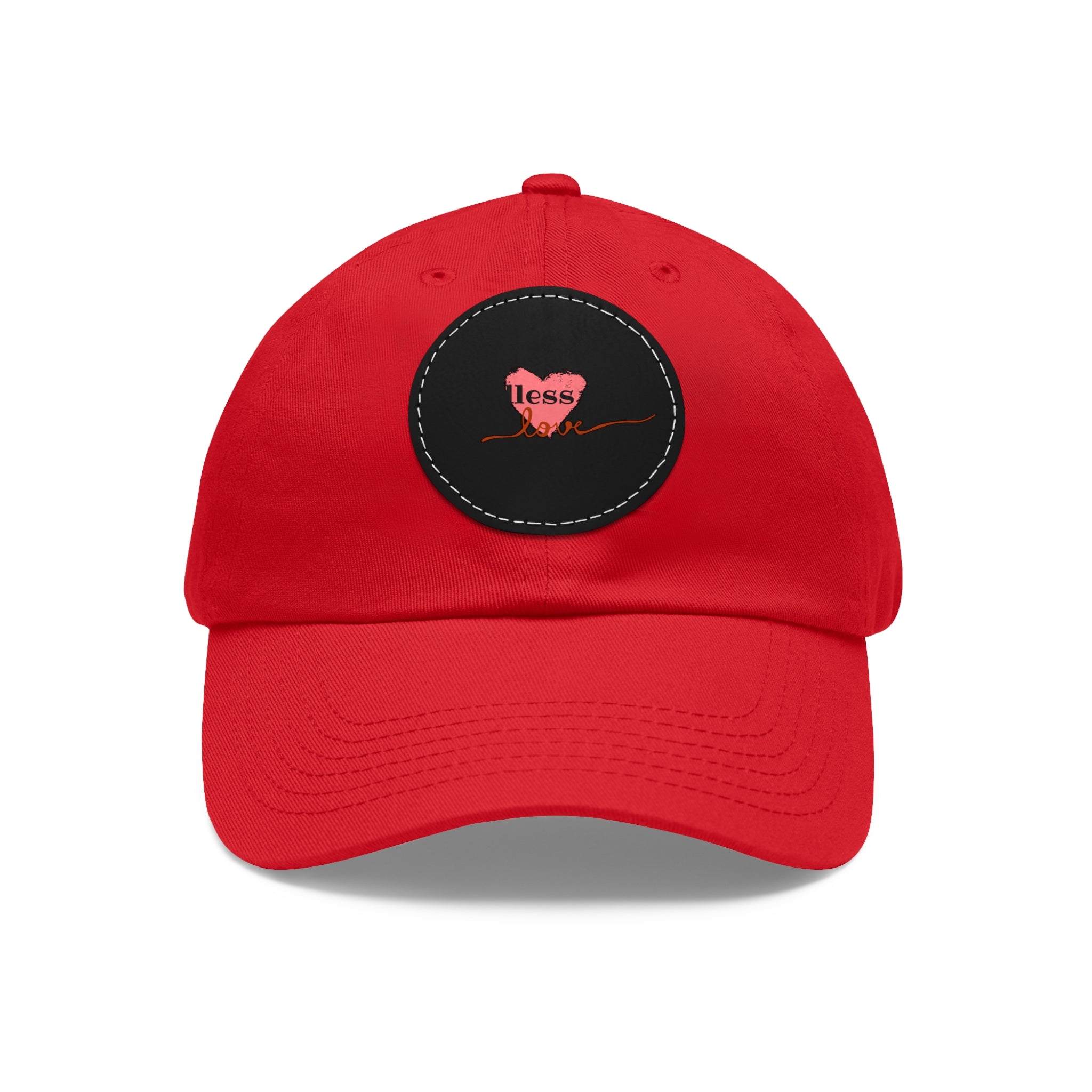 Leather Patch Dad Hat — Heartbeat 'endless' Design