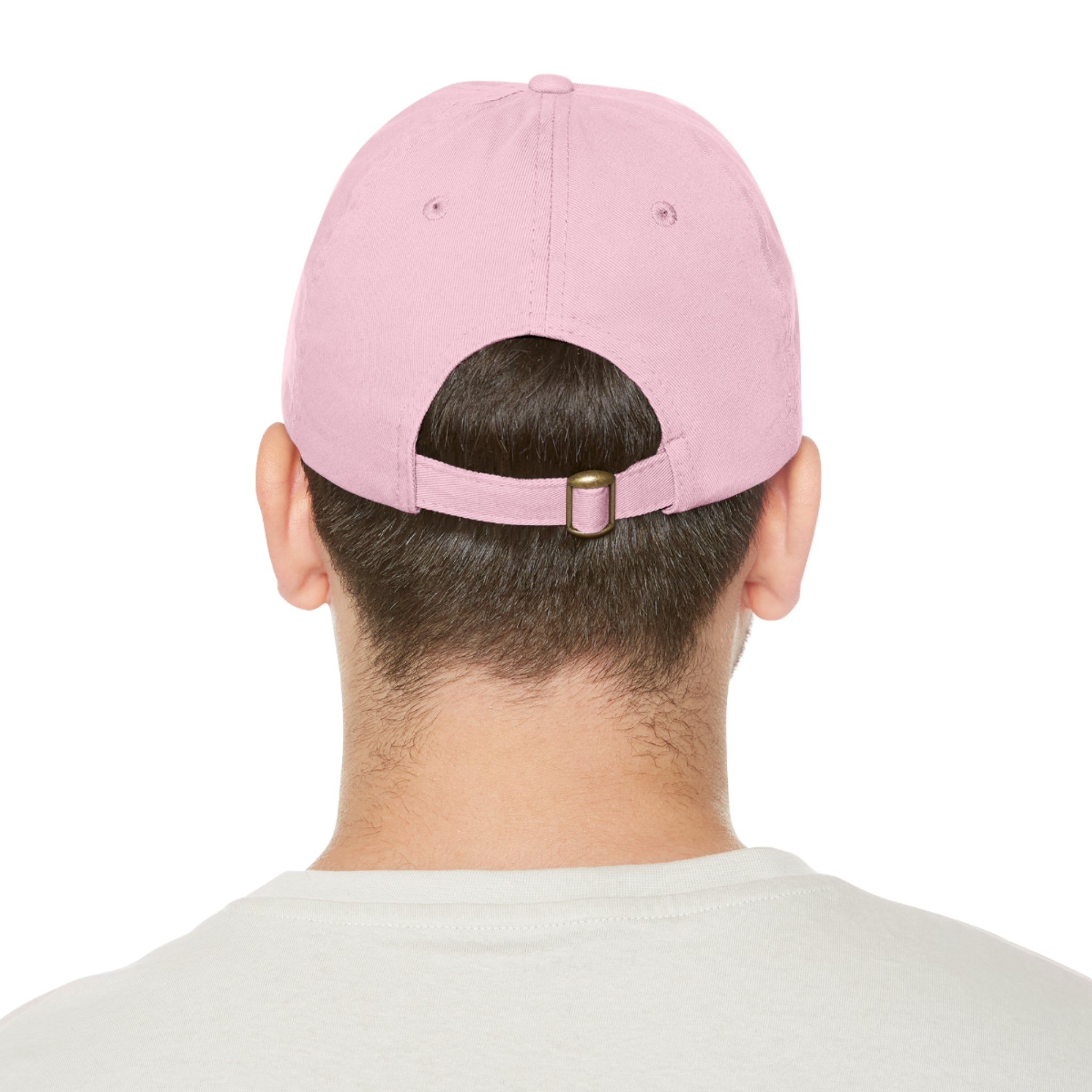 Leather Patch Dad Hat — Heartbeat 'endless' Design
