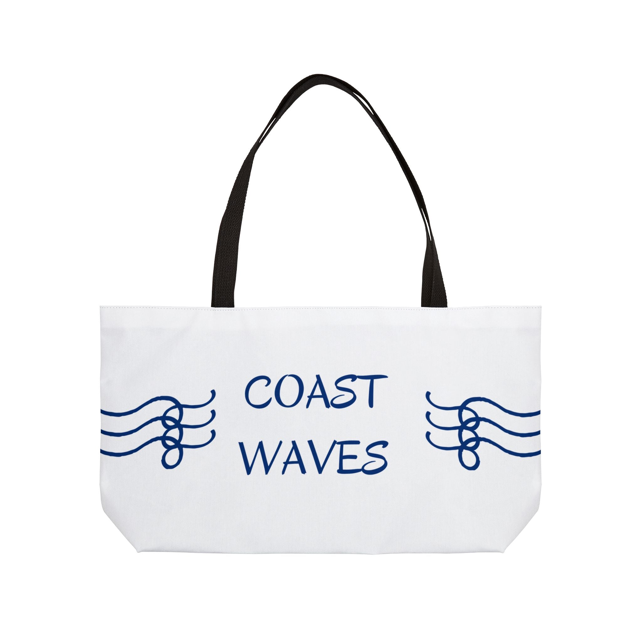 Coast Waves Weekender Tote Bag — Coastal Beach Canvas Travel Tote