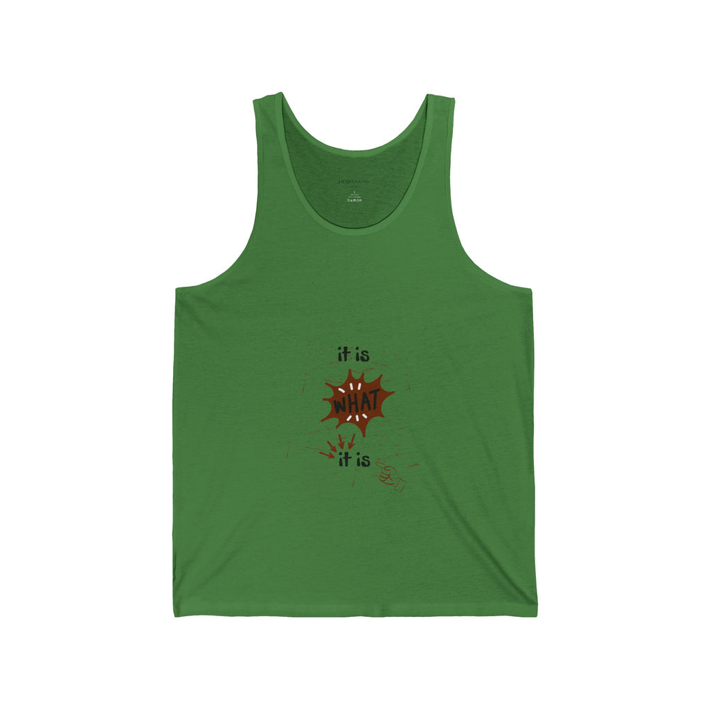 Tank Top — It Is What It Is Minimalist Graphic Tank