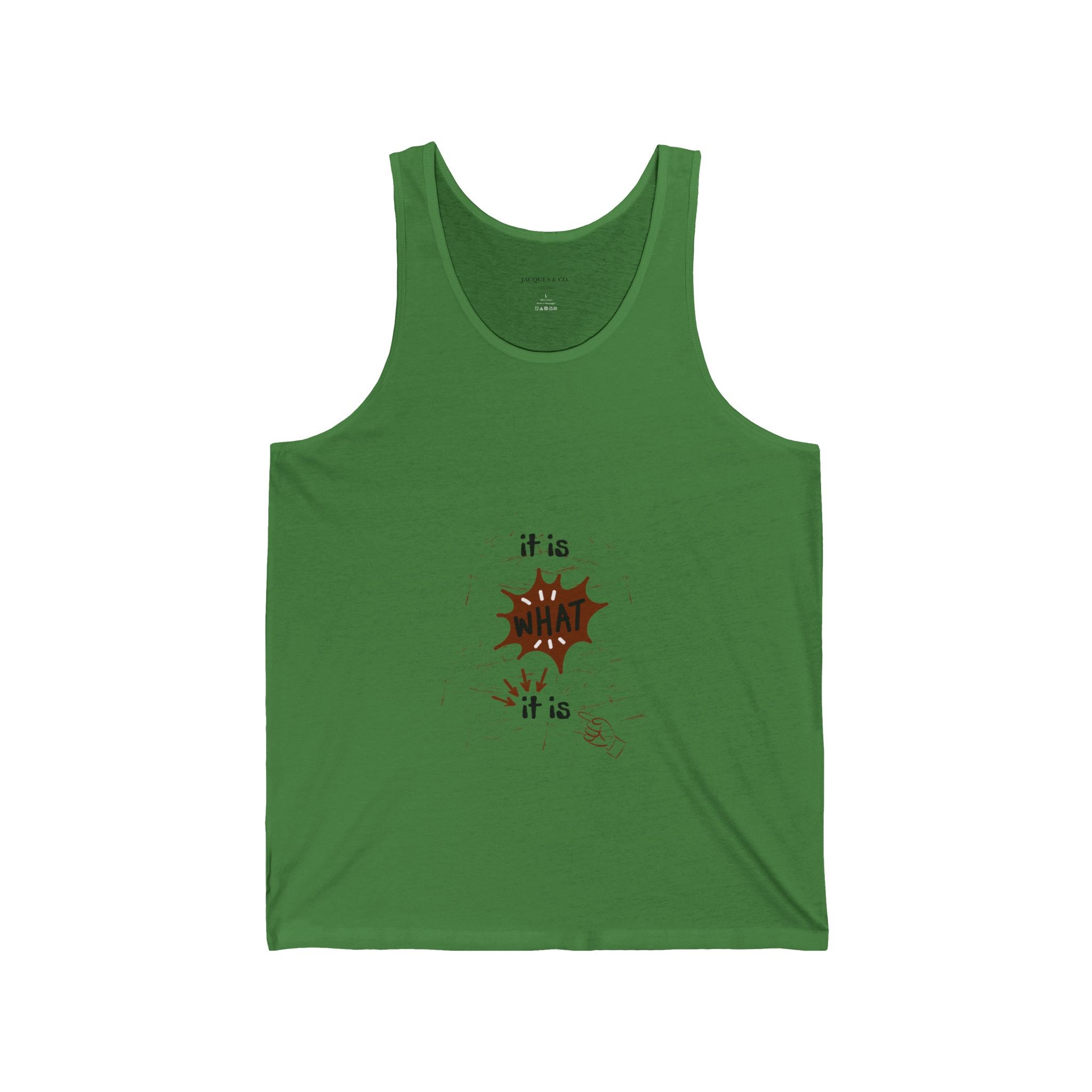 Tank Top — It Is What It Is Minimalist Graphic Tank