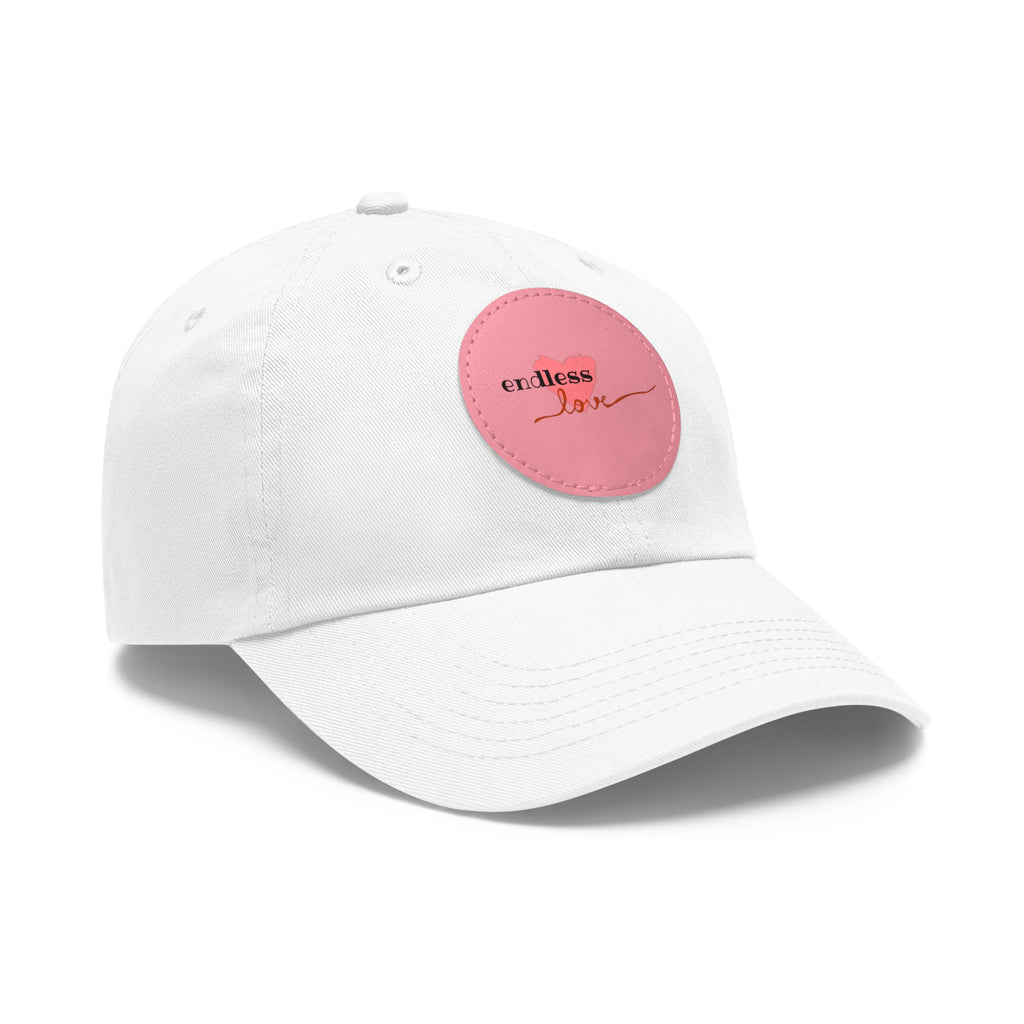 Leather Patch Dad Hat — Heartbeat 'endless' Design