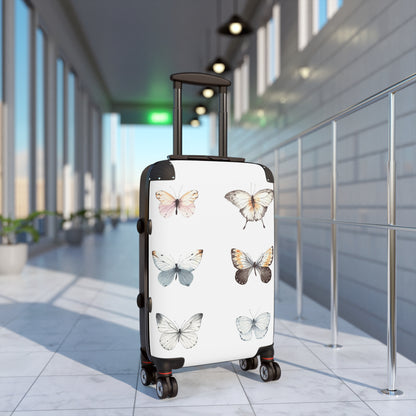 Butterfly Carry-On Suitcase — Lightweight Floral Travel Luggage