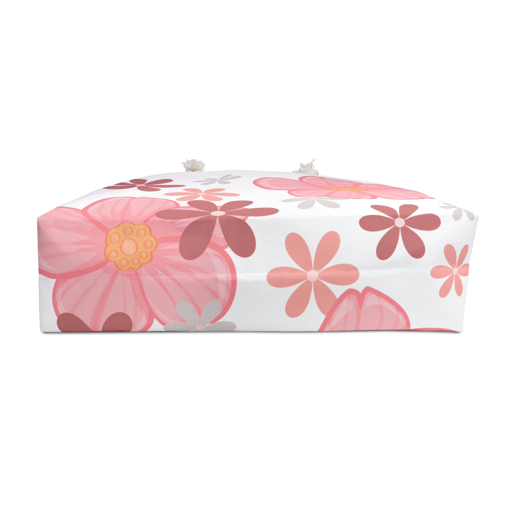 Floral Weekender Bag — Pink Blossom Travel Tote