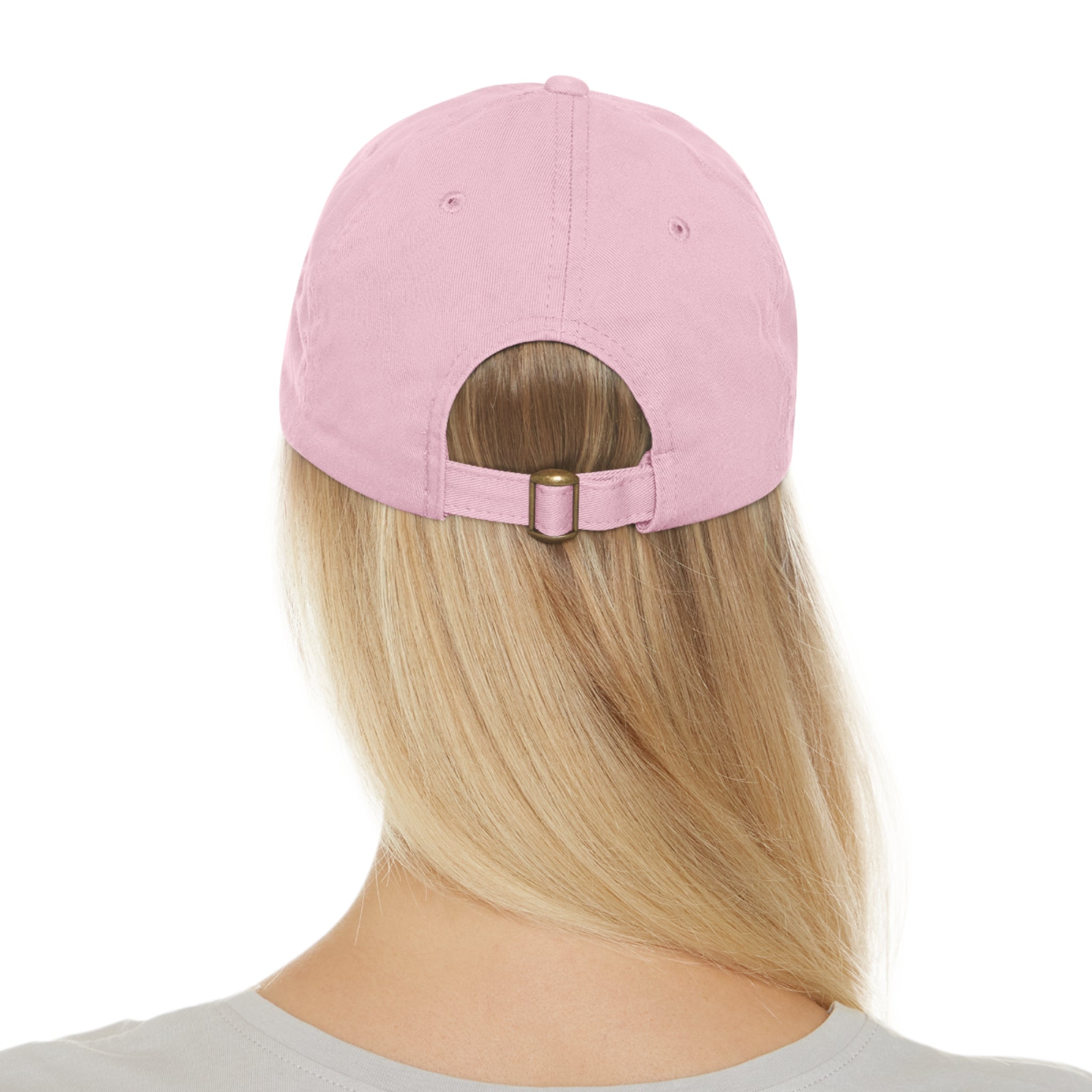 Leather Patch Dad Hat — Heartbeat 'endless' Design