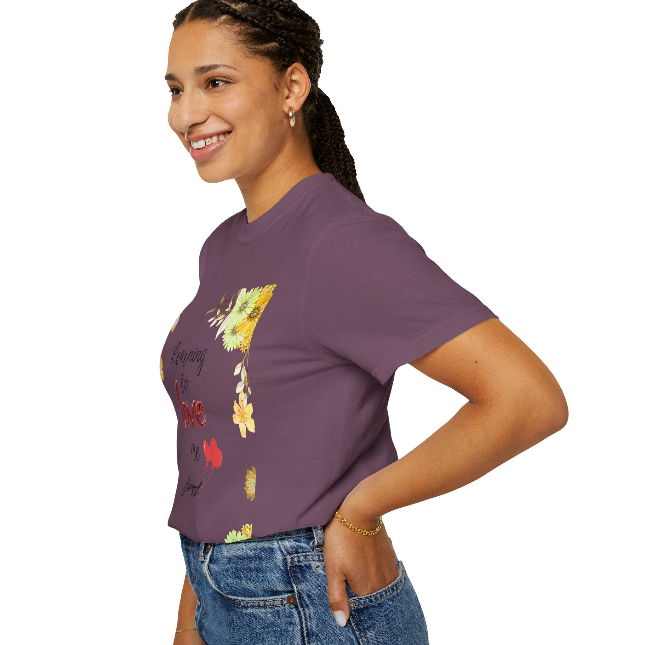 Learning to Love Me First Floral T-Shirt