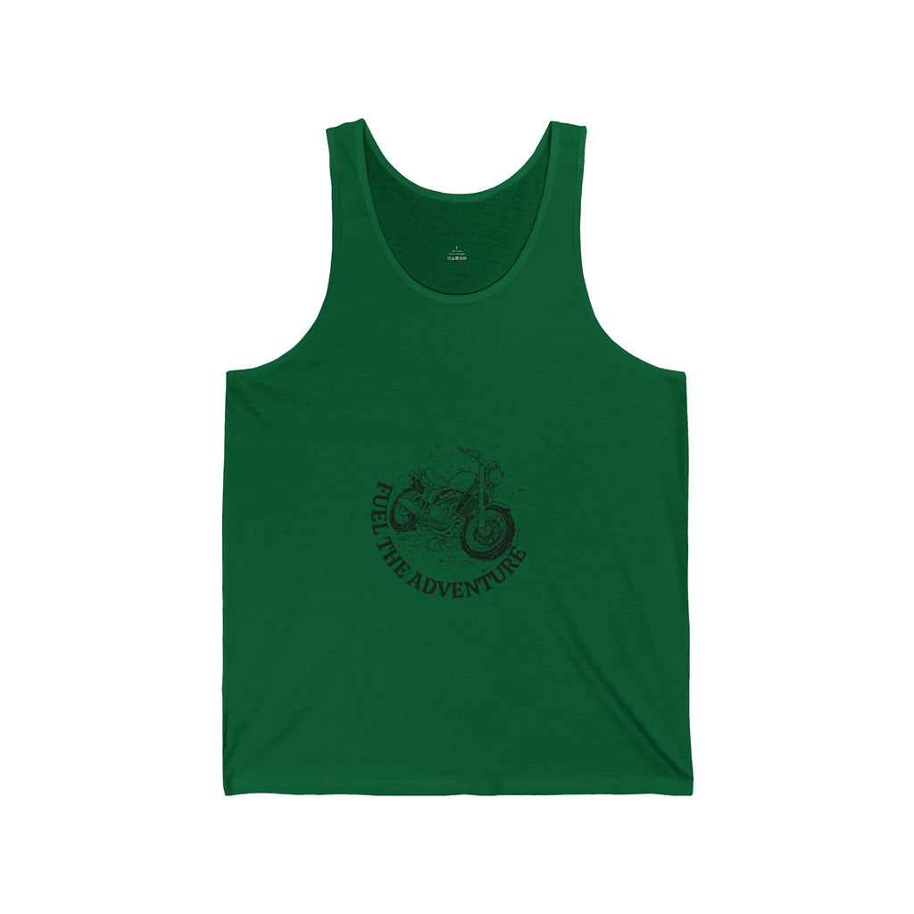 Adventure Motorcycle Tank Top — "Fuel the Adventure" Graphic