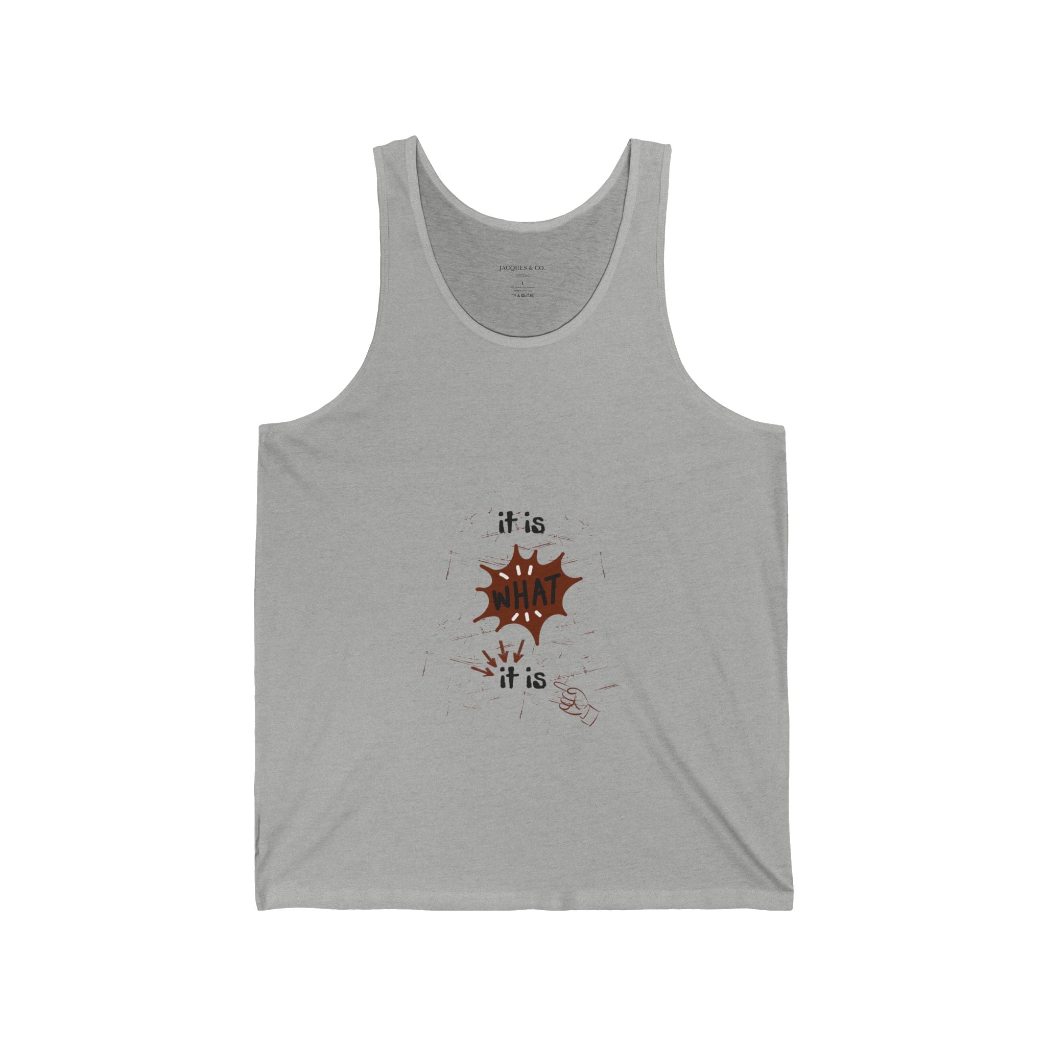 Tank Top — It Is What It Is Minimalist Graphic Tank