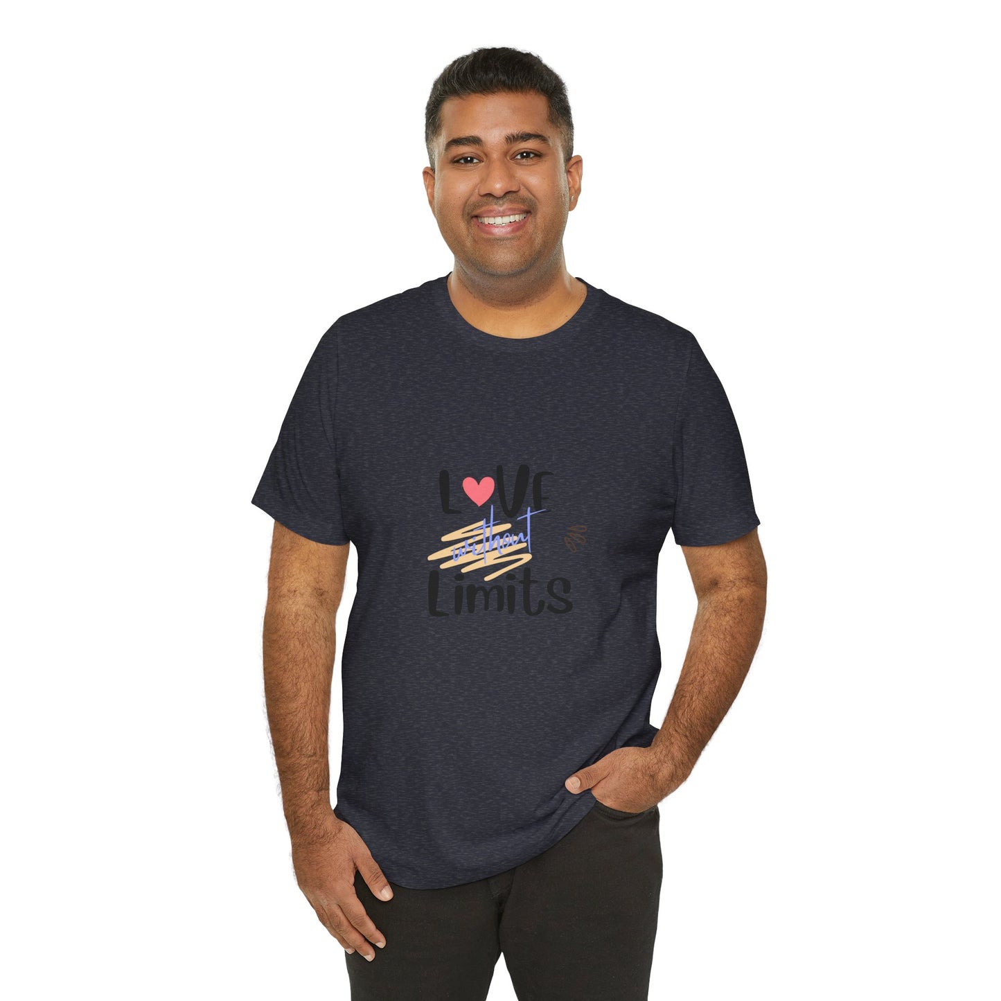 Love Without Limits Tee — Inspirational Heart Graphic Shirt