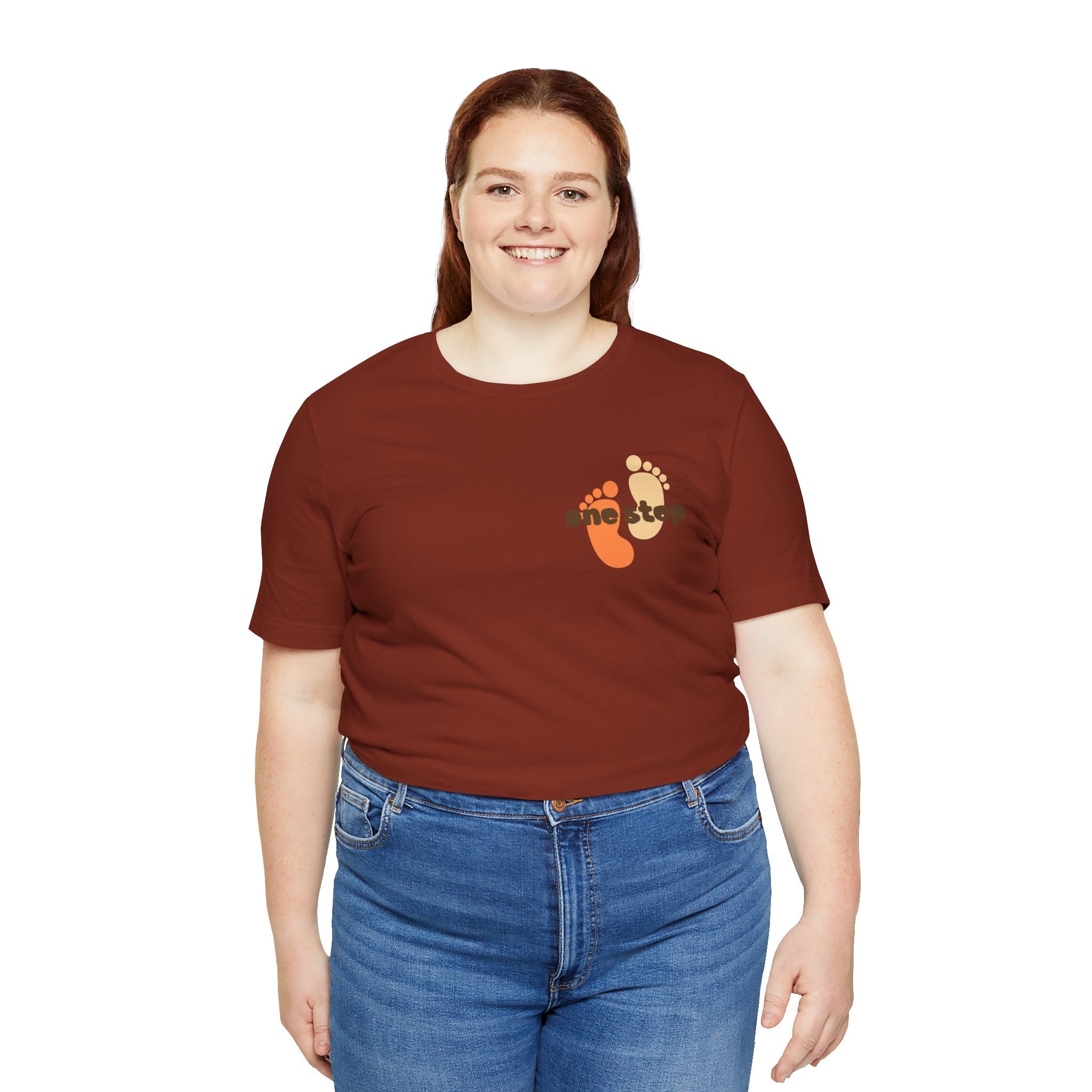 Motivational 'One Step' T-Shirt — Keep Going Inspirational Graphic Tee