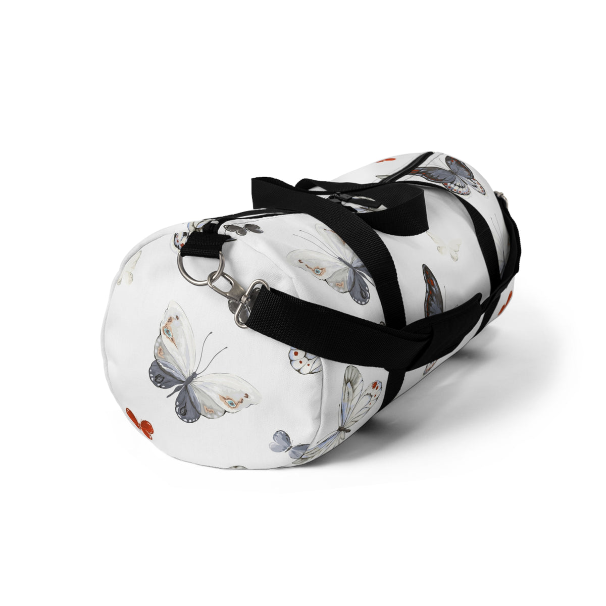 Butterfly Print Duffel Bag — Lightweight Travel & Gym Bag with Watercolor Butterflies