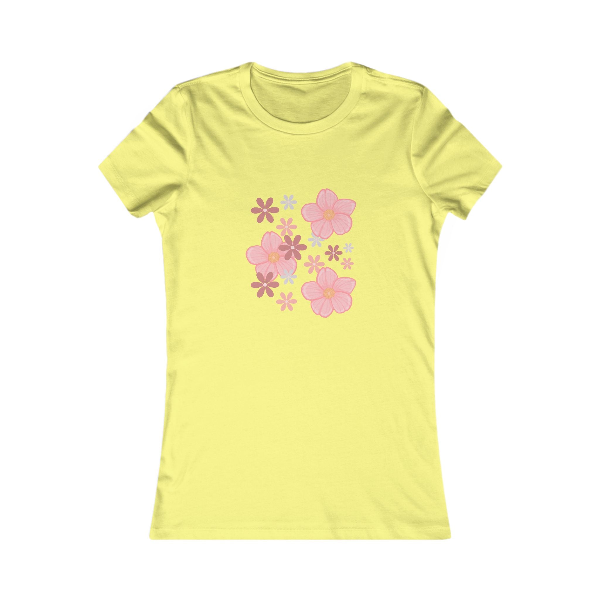 Floral Cluster Tee — Pink Blossoms Women's Graphic T-Shirt