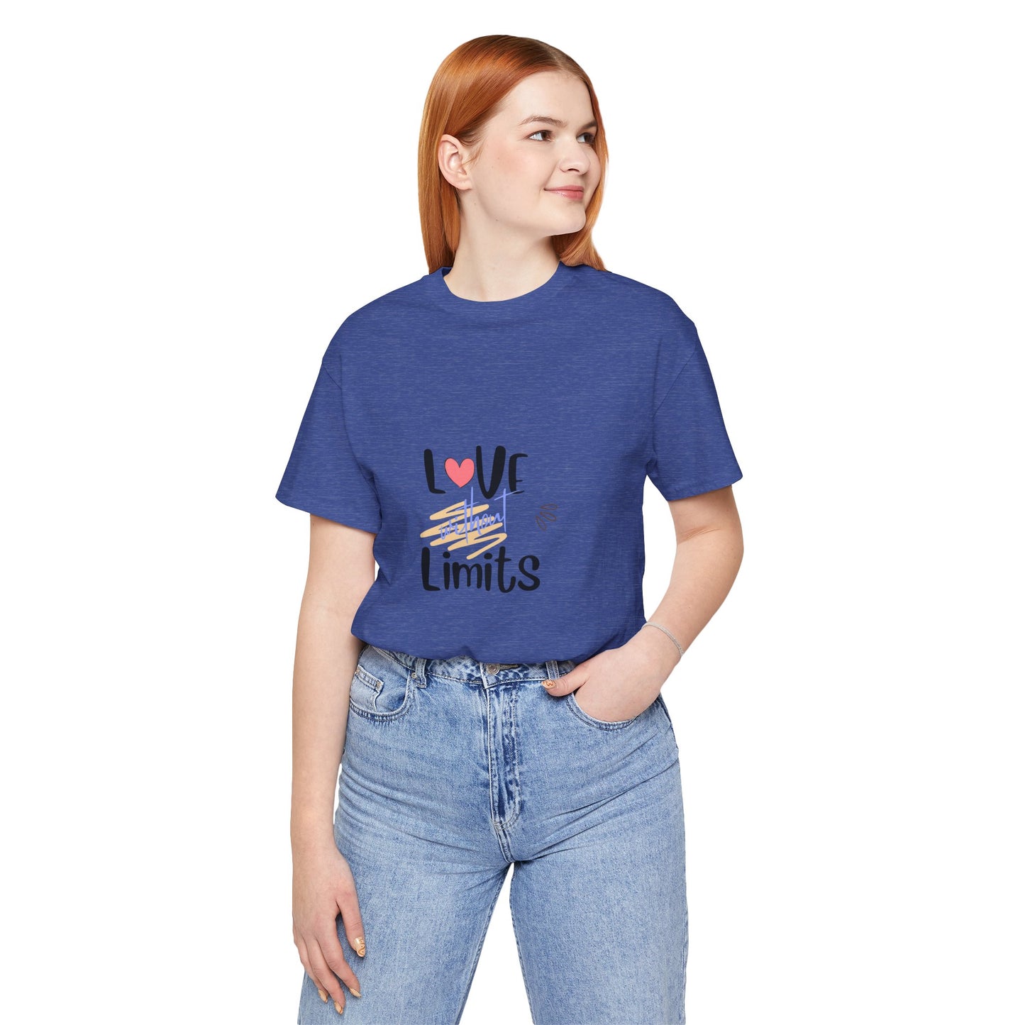 Love Without Limits Tee — Inspirational Heart Graphic Shirt