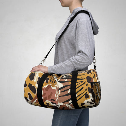 Leopard Print Duffel Bag — Safari-Inspired Travel & Gym Weekend Bag