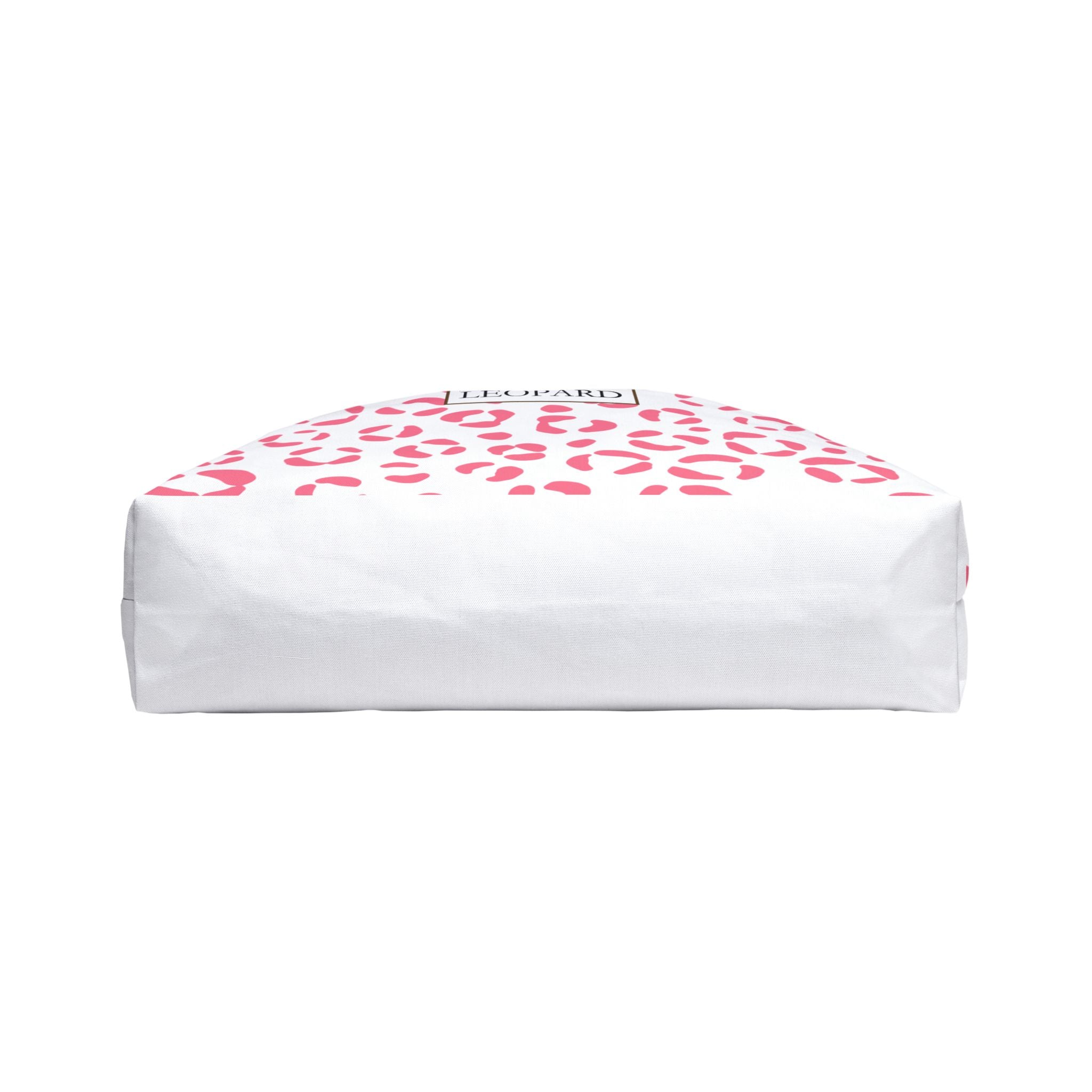 Pink Leopard Print Weekender Tote Bag — "LEOPARD" Pattern Travel Beach Bag