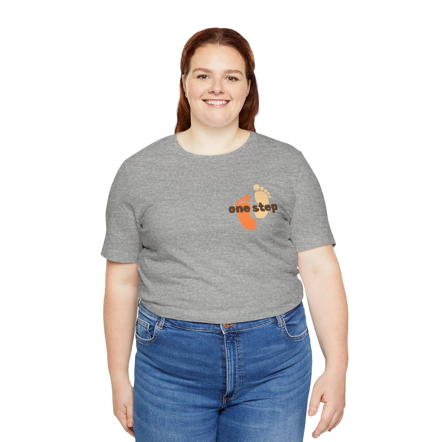 Motivational 'One Step' T-Shirt — Keep Going Inspirational Graphic Tee
