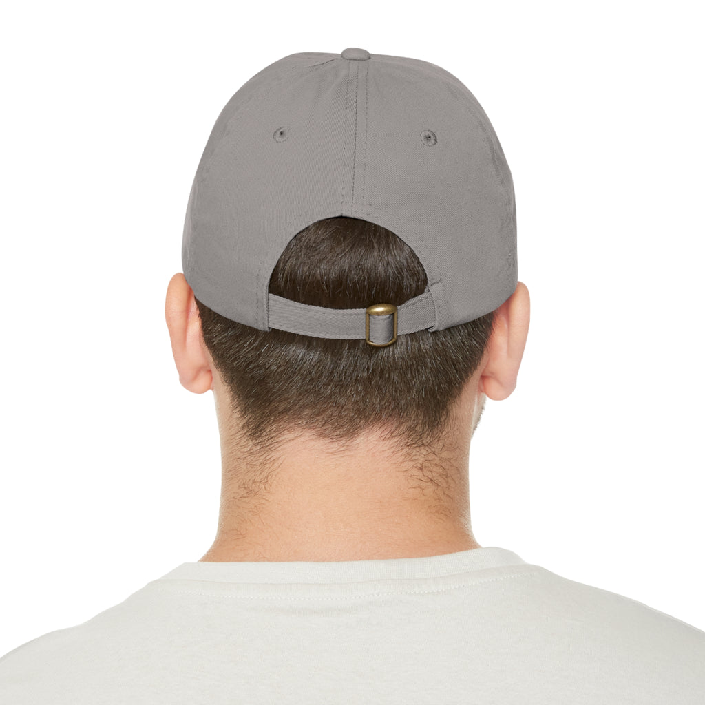 Leather Patch Dad Hat — Heartbeat 'endless' Design