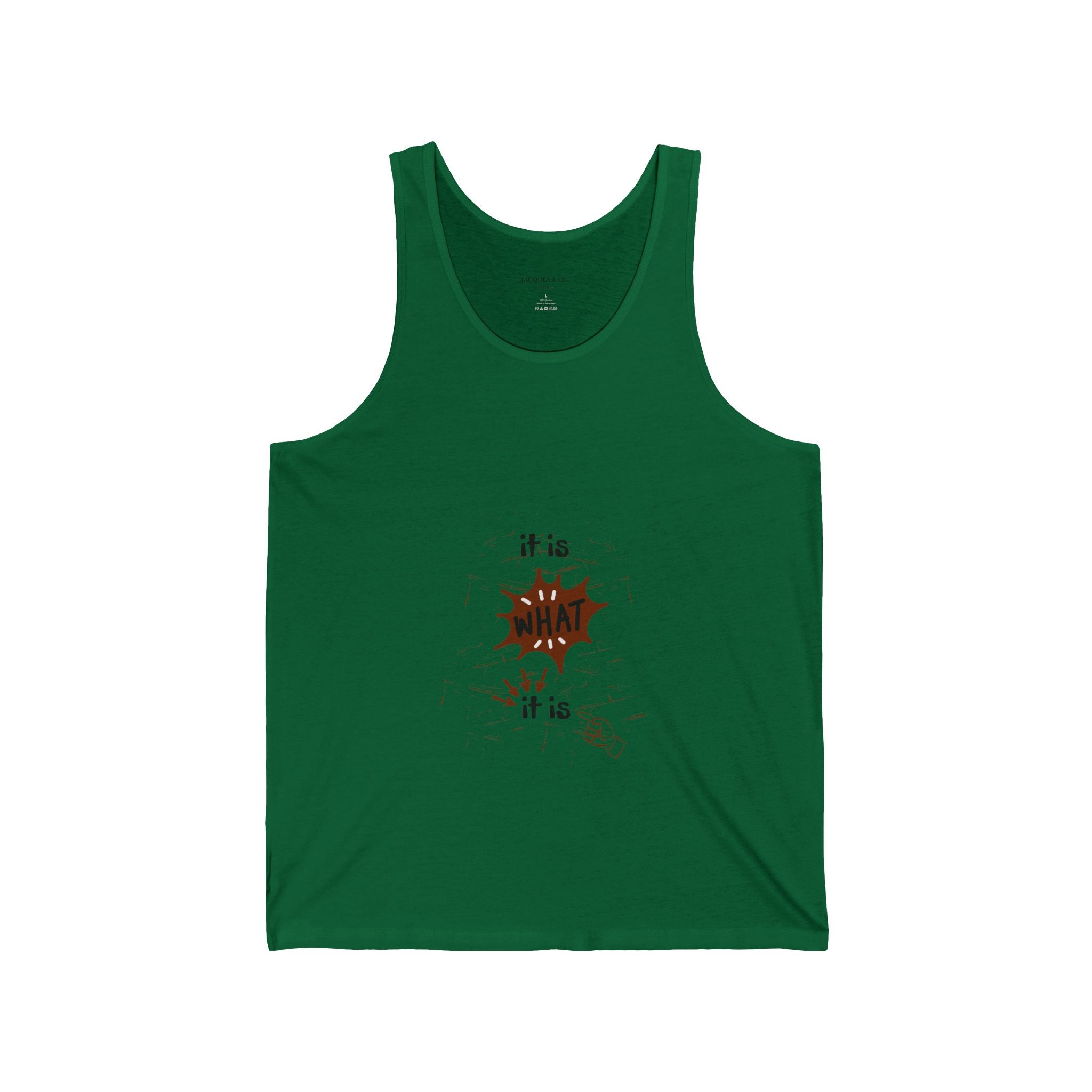 Tank Top — It Is What It Is Minimalist Graphic Tank