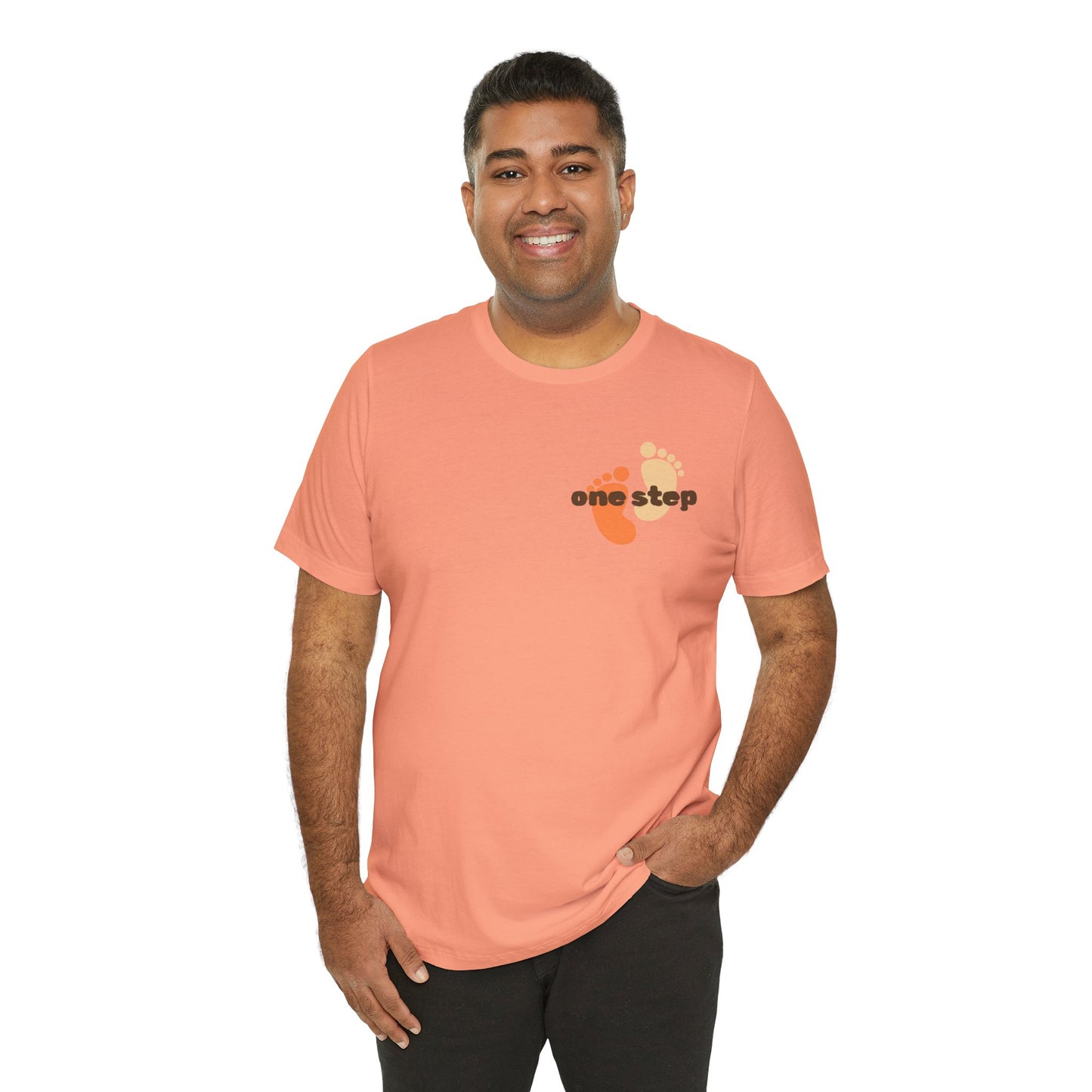 Motivational 'One Step' T-Shirt — Keep Going Inspirational Graphic Tee