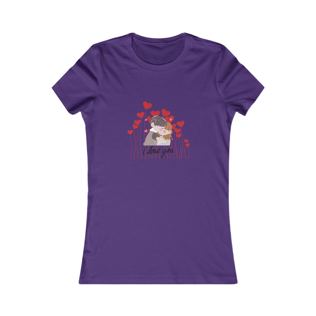 Women's Tee — 'Love You' Floral Heart Graphic