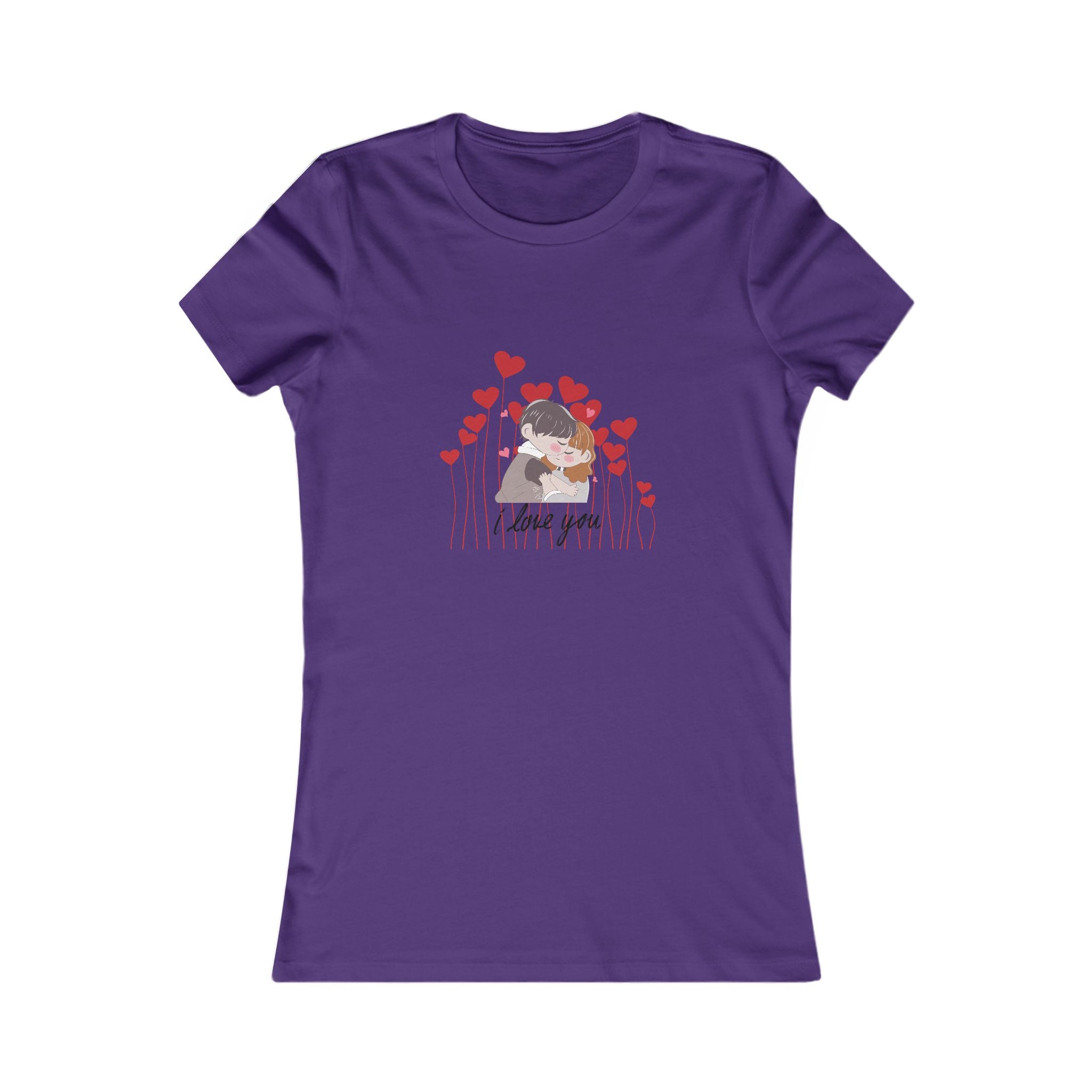 Women's Tee — 'Love You' Floral Heart Graphic