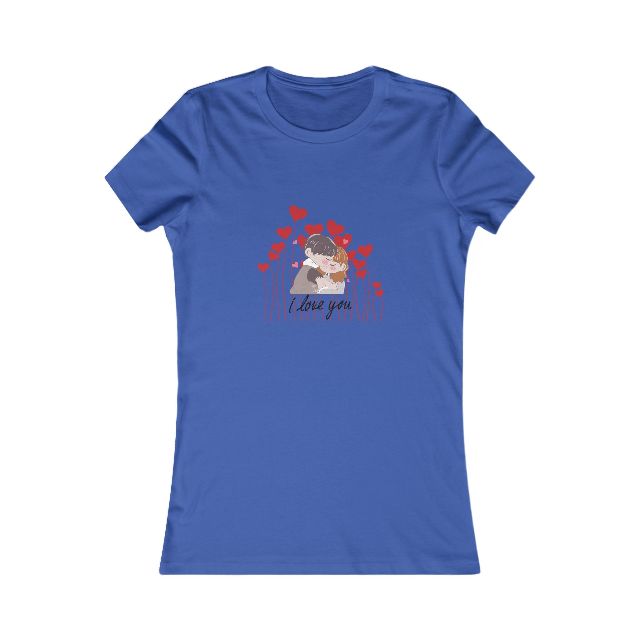 Women's Tee — 'Love You' Floral Heart Graphic