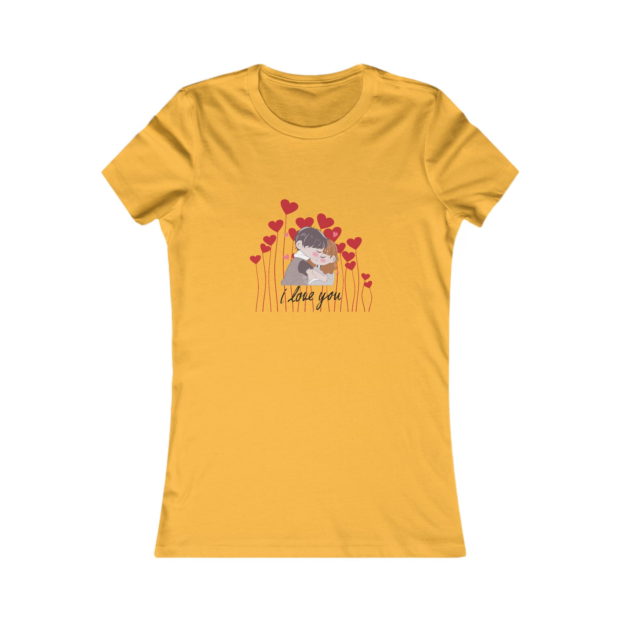 Women's Tee — 'Love You' Floral Heart Graphic