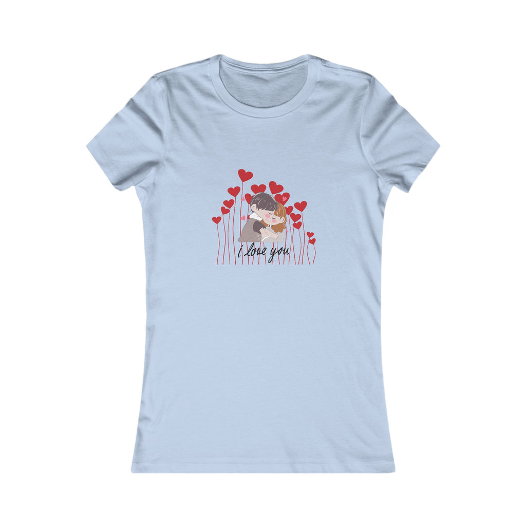 Women's Tee — 'Love You' Floral Heart Graphic