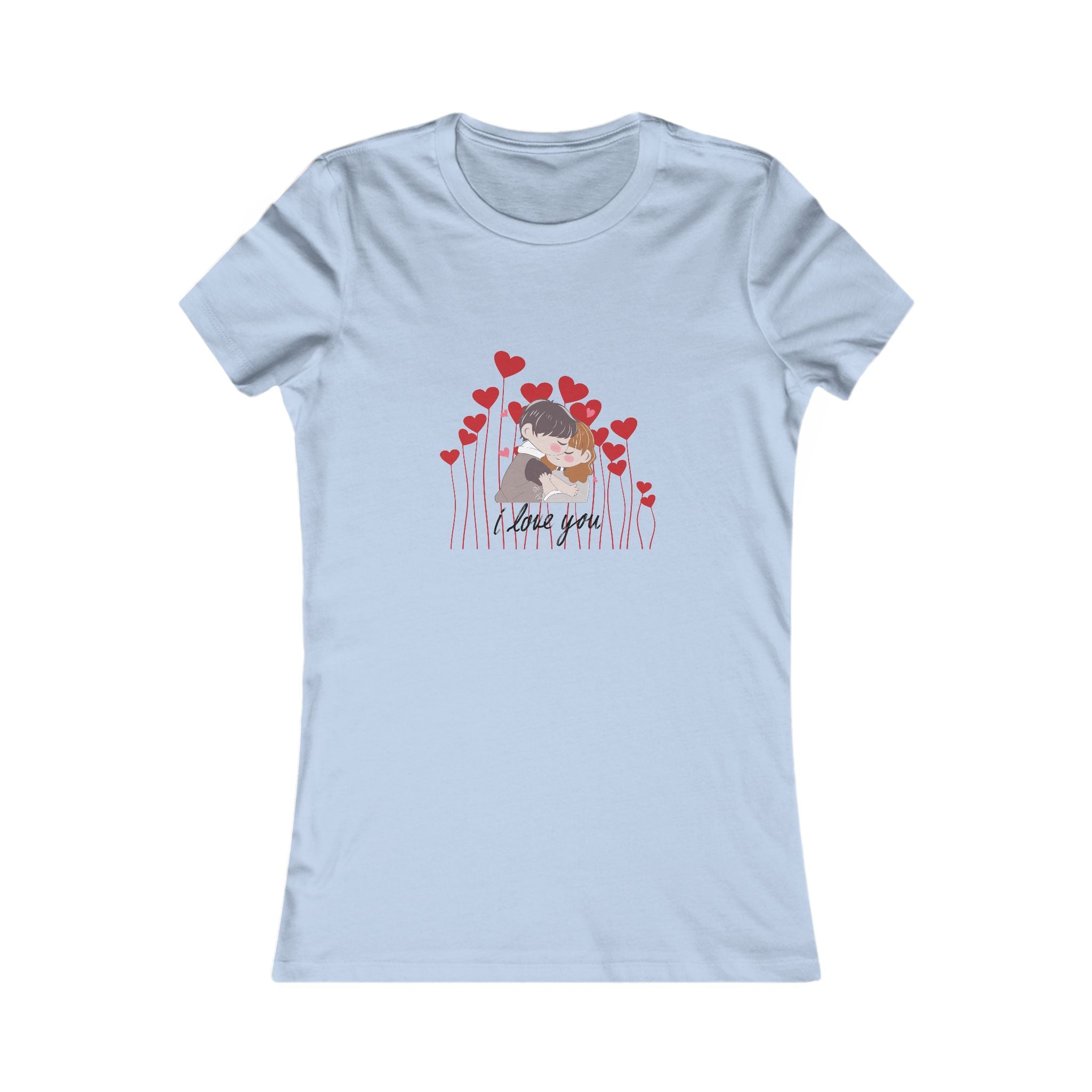 Women's Tee — 'Love You' Floral Heart Graphic