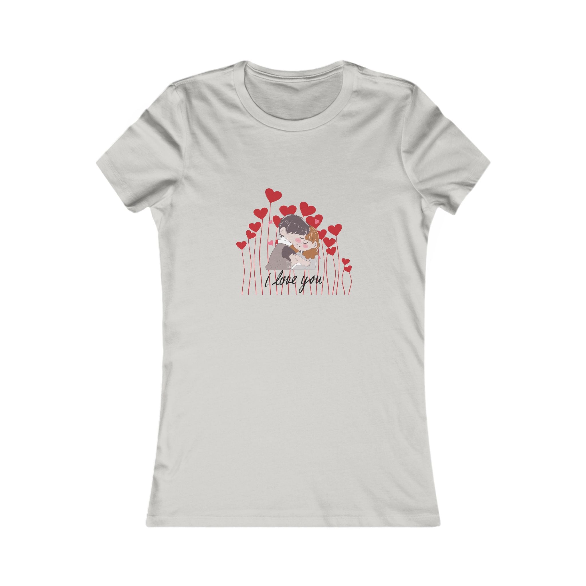 Women's Tee — 'Love You' Floral Heart Graphic