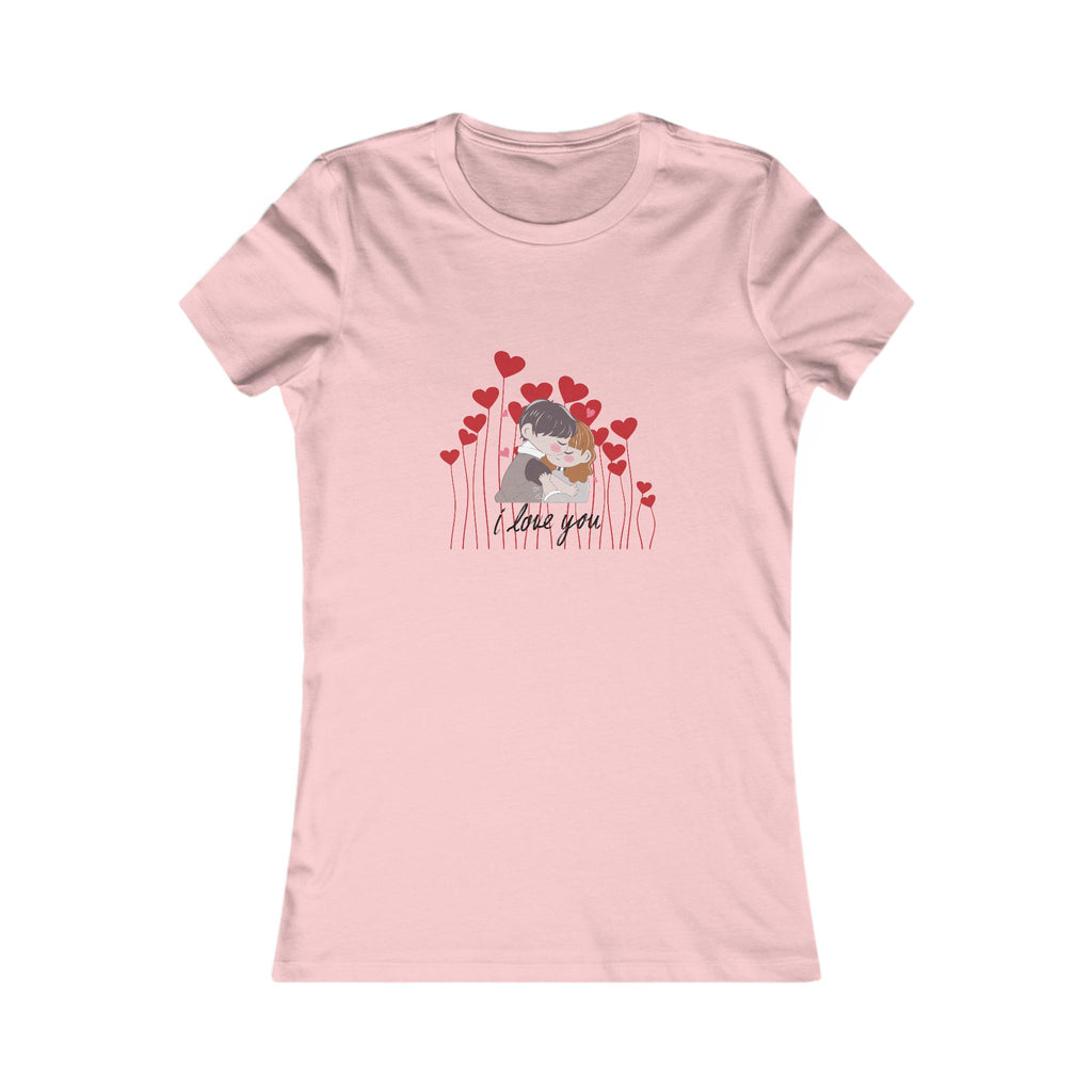 Women's Tee — 'Love You' Floral Heart Graphic