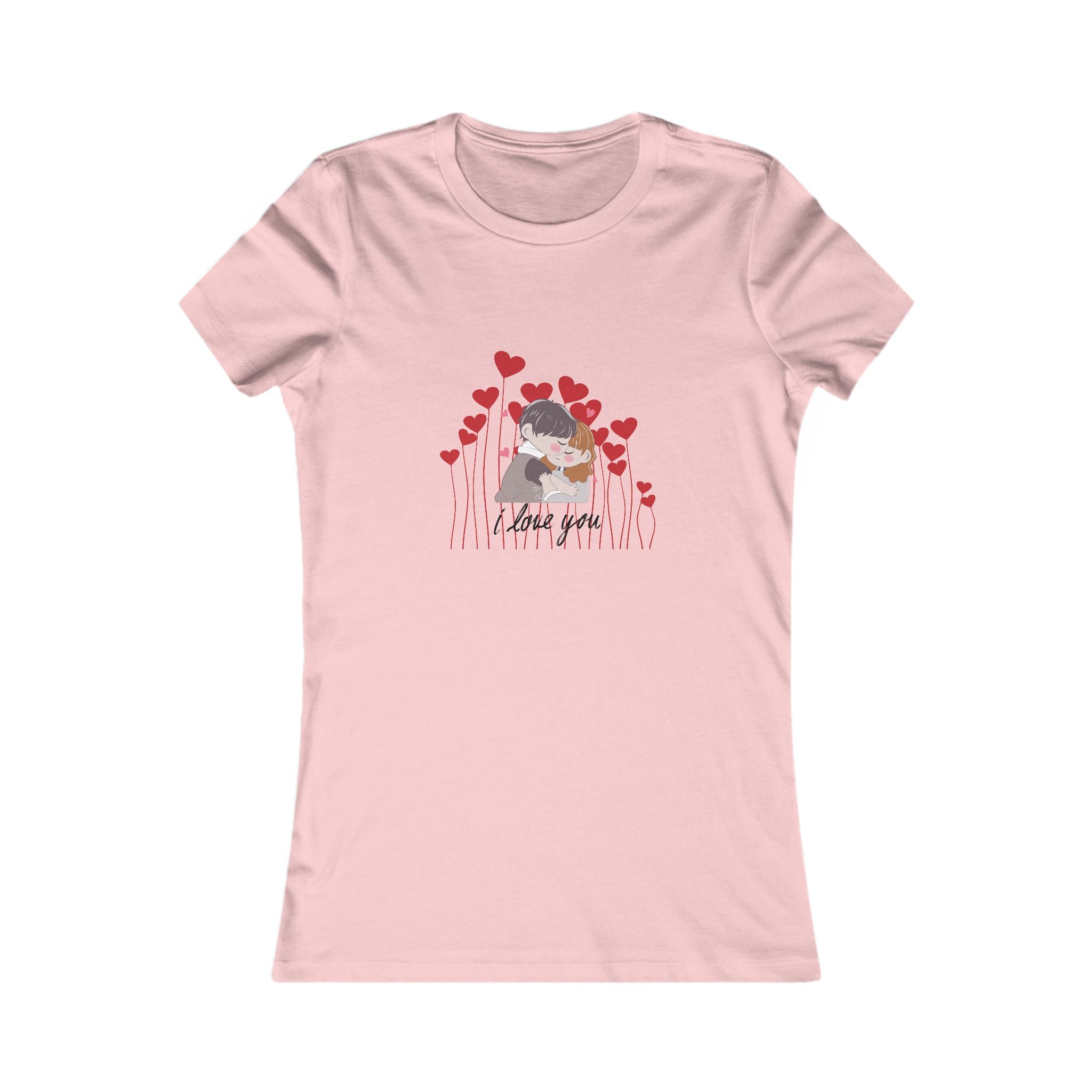 Women's Tee — 'Love You' Floral Heart Graphic