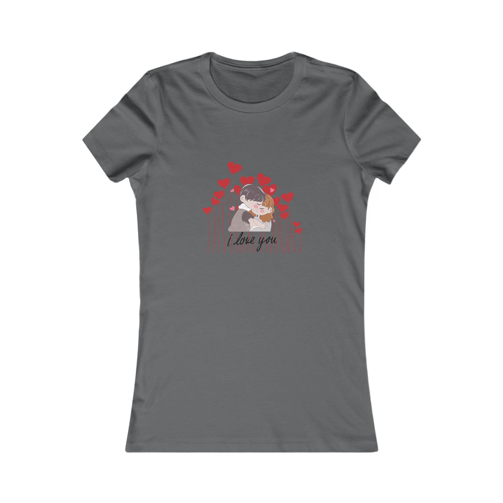 Women's Tee — 'Love You' Floral Heart Graphic