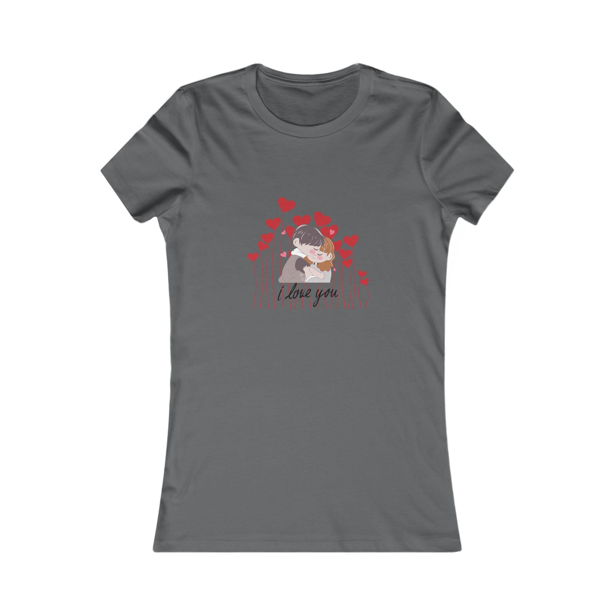 Women's Tee — 'Love You' Floral Heart Graphic