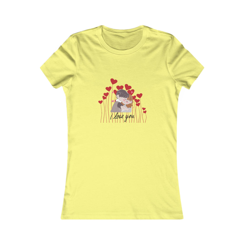 Women's Tee — 'Love You' Floral Heart Graphic