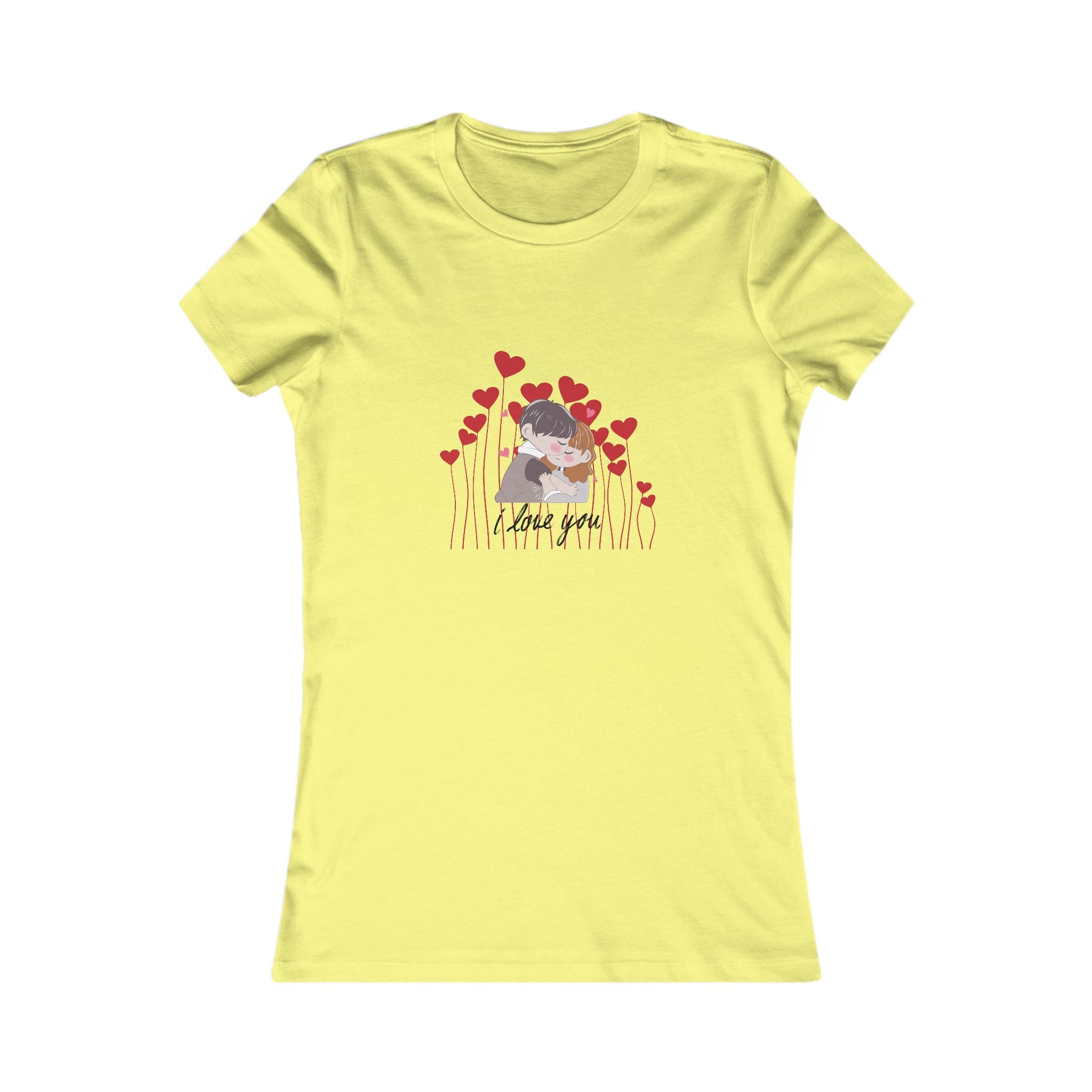 Women's Tee — 'Love You' Floral Heart Graphic