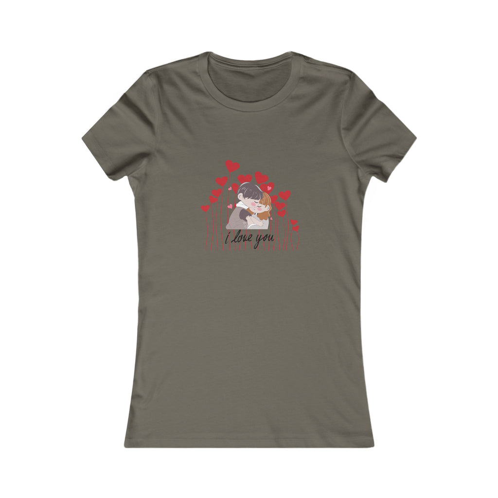 Women's Tee — 'Love You' Floral Heart Graphic