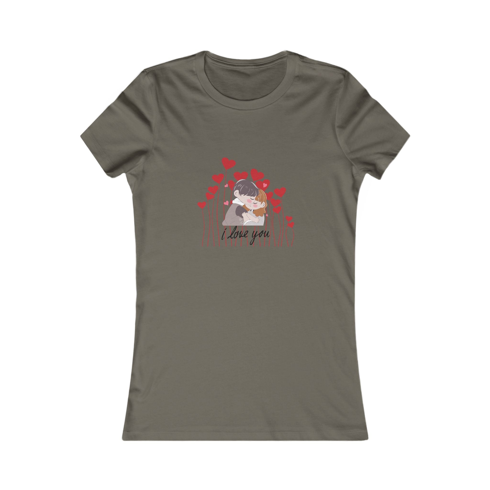 Women's Tee — 'Love You' Floral Heart Graphic
