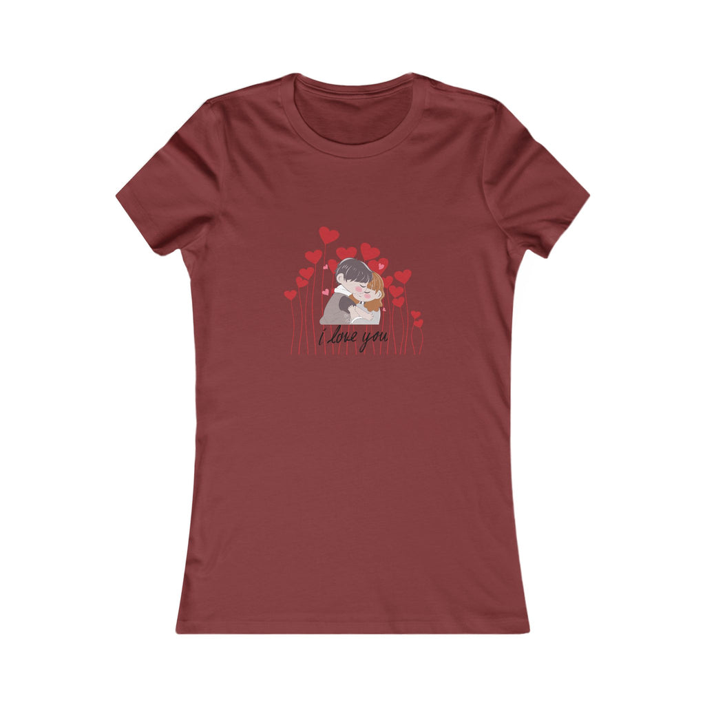 Women's Tee — 'Love You' Floral Heart Graphic