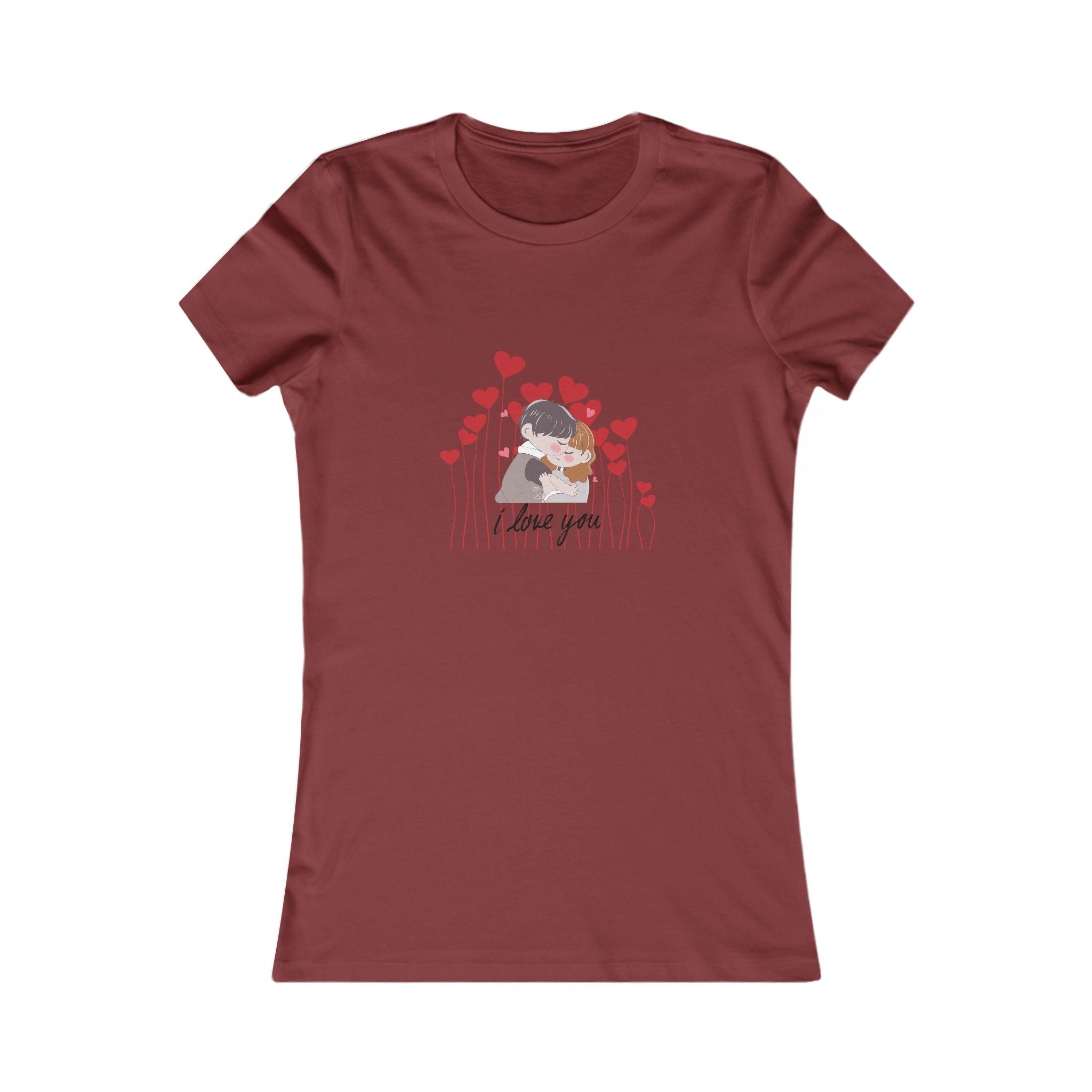 Women's Tee — 'Love You' Floral Heart Graphic