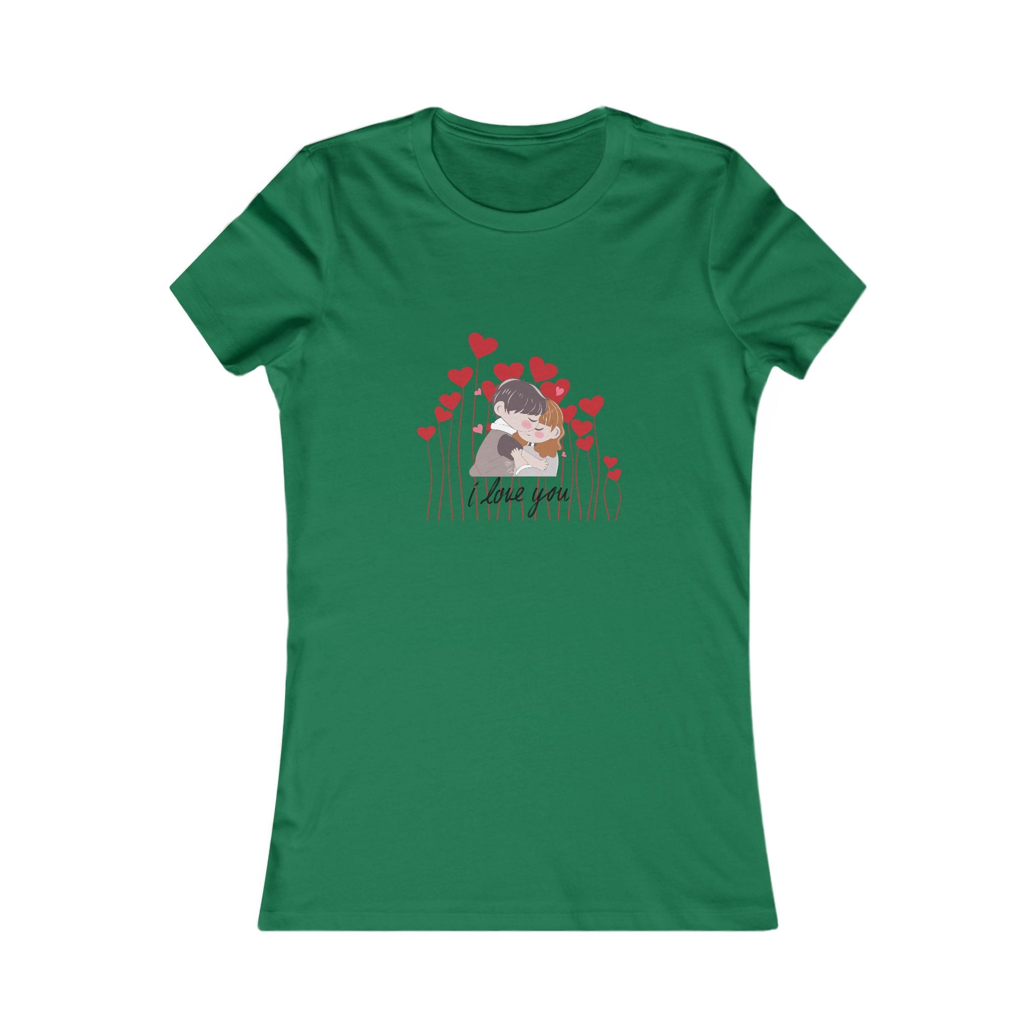 Women's Tee — 'Love You' Floral Heart Graphic
