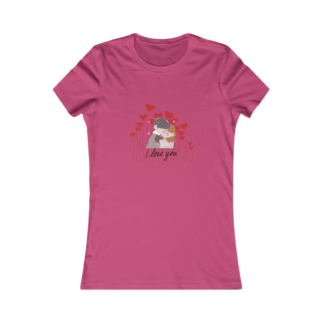 Women's Tee — 'Love You' Floral Heart Graphic